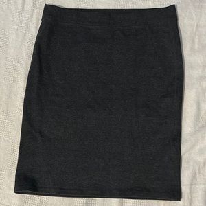 Grey Pencil Skirt